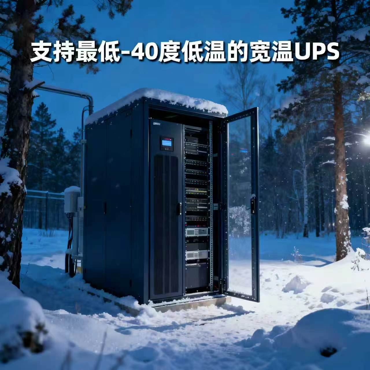外低溫環境下機架式寬溫UPS電源應用全解析